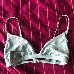 Roxy swim top in light blue